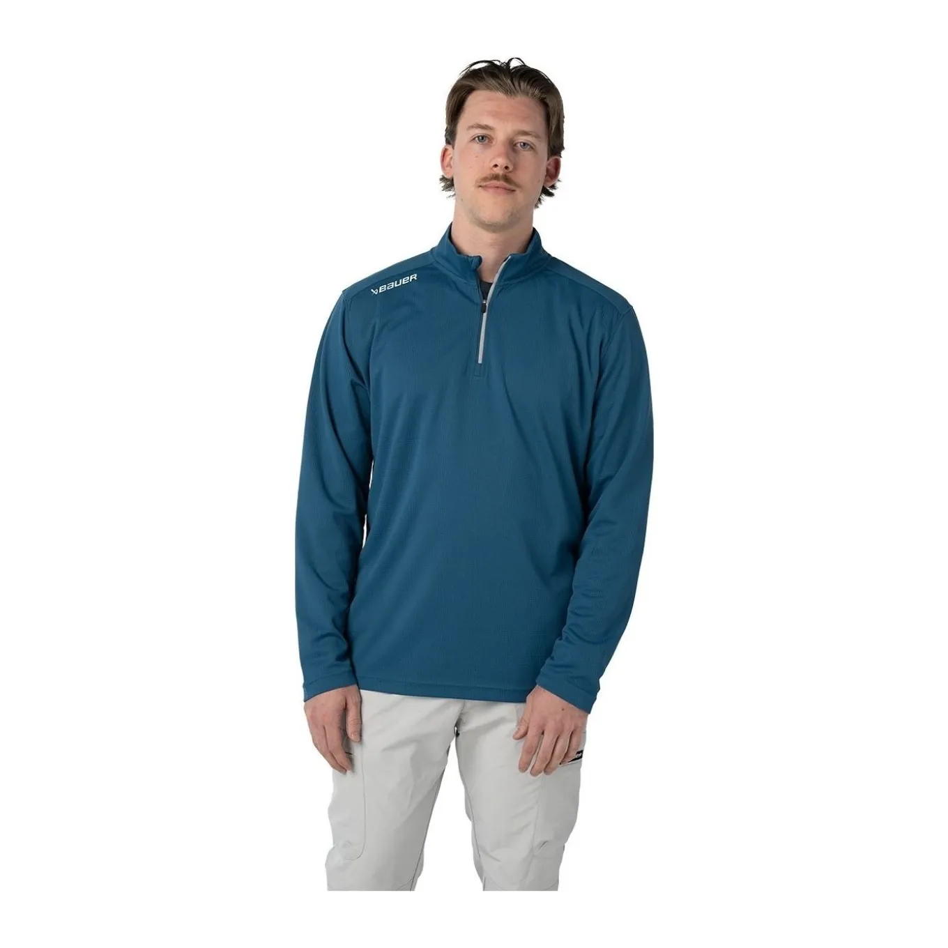 Bauer Tröja Premium Performance 1/4 ZIP Sr Blue