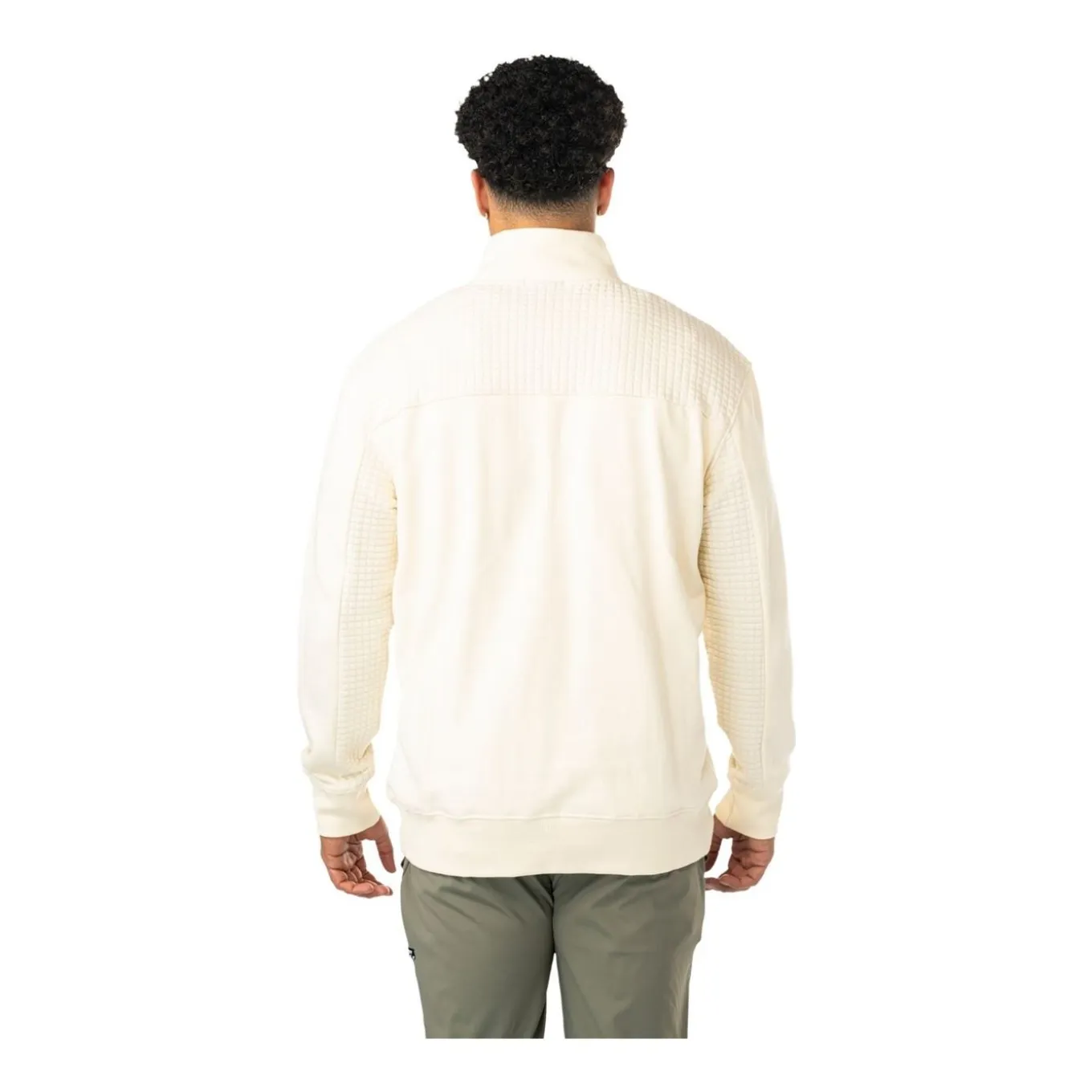 Bauer tröja Quilted 1/4 Zip Sr Cream