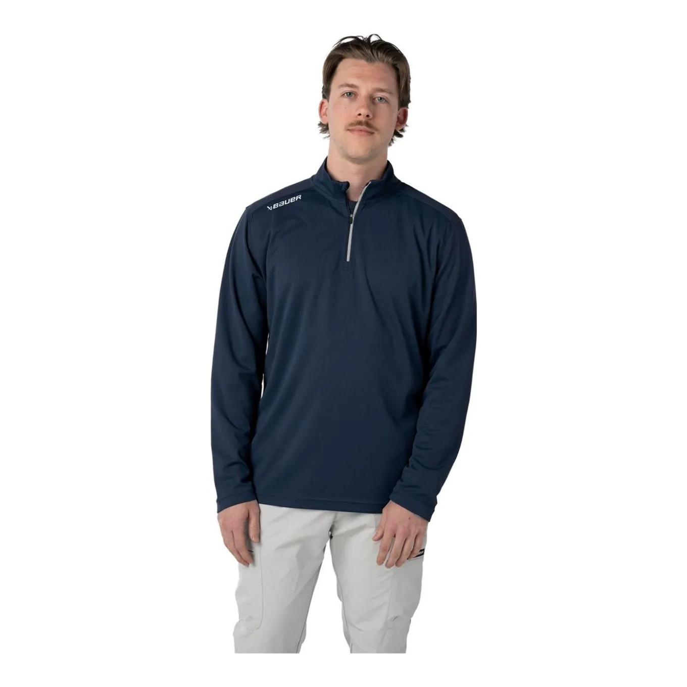 Bauer Tröja Team Performance 1/4 Zip Sr Navy