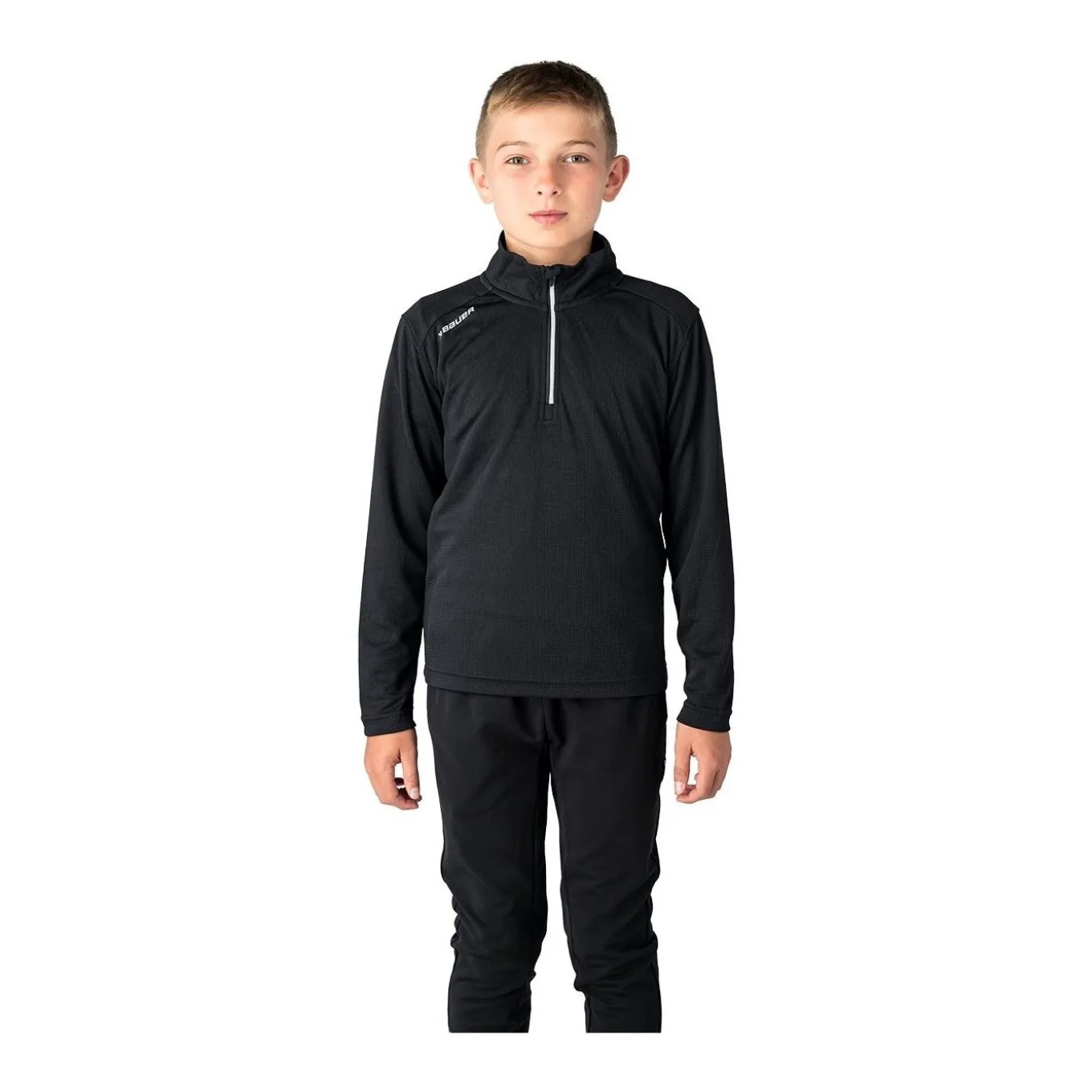 Bauer Tröja Team Performance 1/4 Zip Yth Black