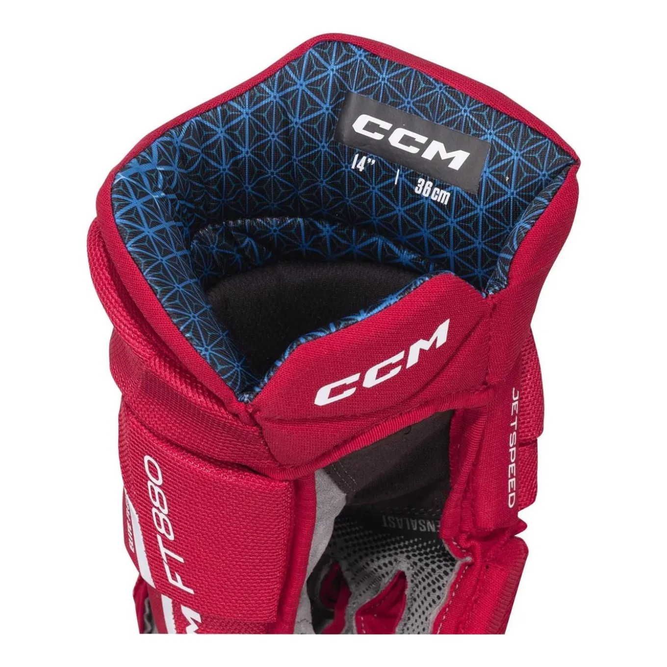 CCM Hockeyhandskar Jetspeed FT880 Jr Red/White