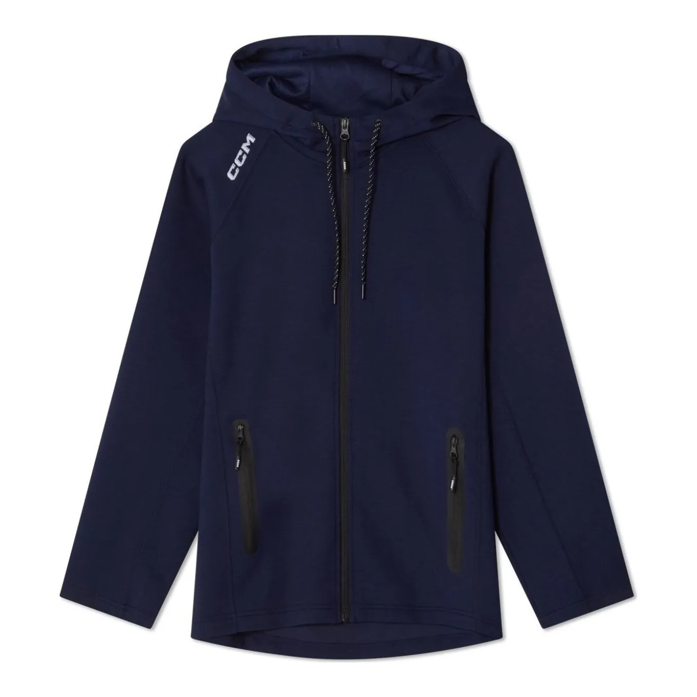 CCM Hoodie Full Zip Tech Fleece Sr Navy
