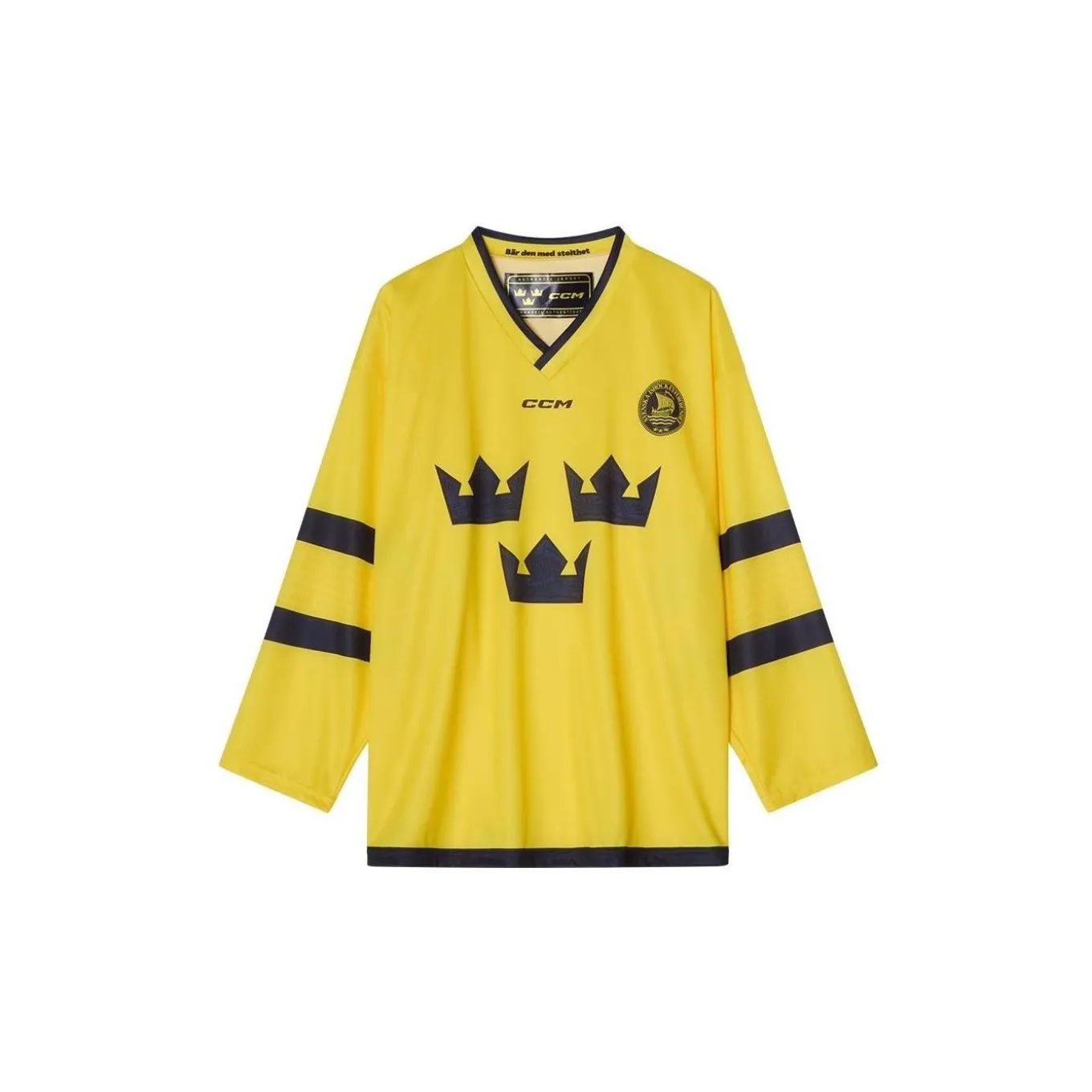 CCM Matchtröja Replica Team Sweden Jr Yellow