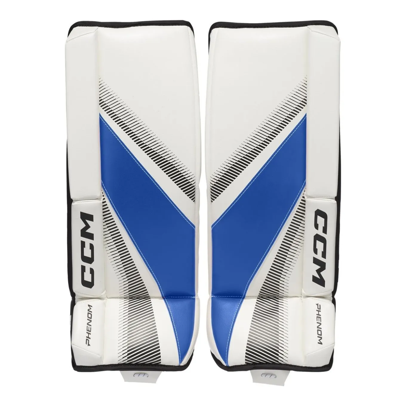 CCM Målvaktsbenskydd PHENOM Yth White/Royal/Black