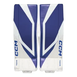 CCM Målvaktsbenskydd Tacks Int White/Navy