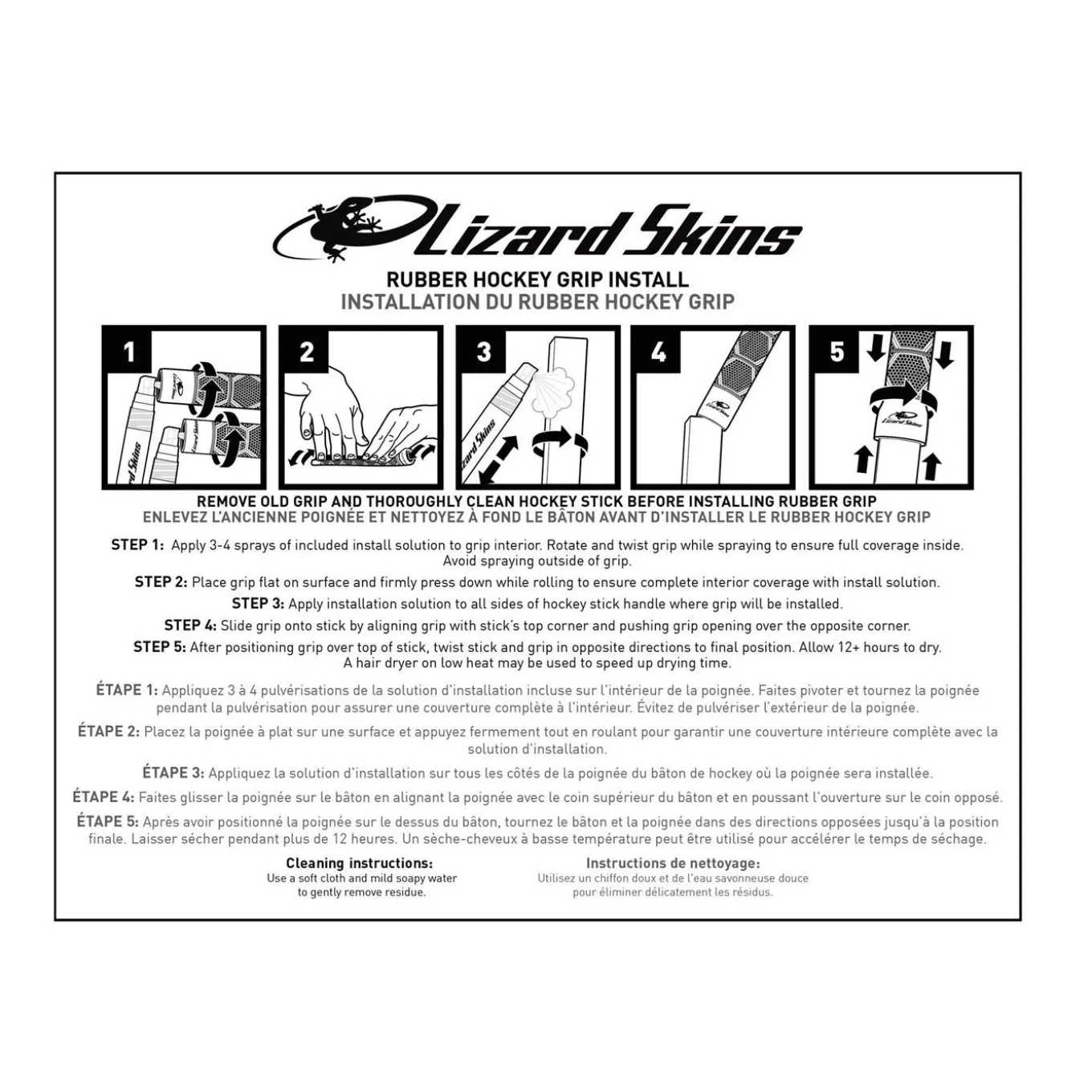 Lizard Skin Grepplinda Snipe Ribbed Classic Knob White