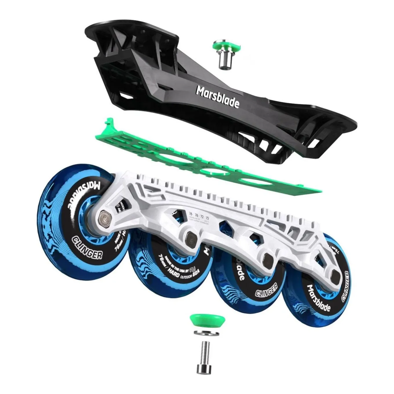 Marsblade O2 Inlineshjulset Kit