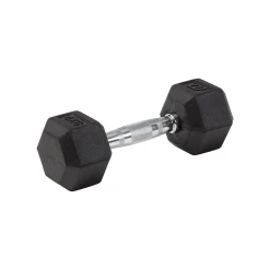Master Fitness Hantlar Hex Gummi / Krom