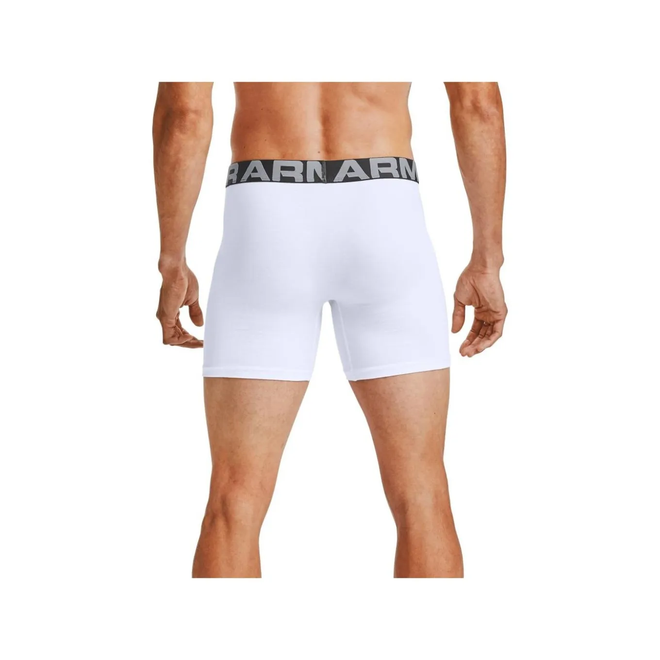Under Armour Kalsonger Charged Cotton 6 in 3-Pack White