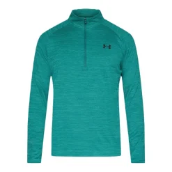 Under Armour Tröja Tech Textured 1/2 Zip Sr Rack Green